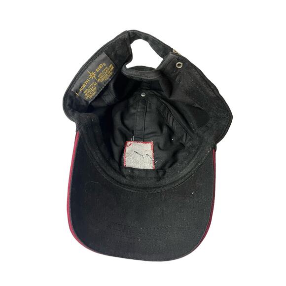 North End One Size Jackson Hole Wyoming Baseball Hat Black Adjustable Strap Cap - Picture 3 of 4